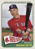 2014 Topps Heritage Real One Autographs #MB Mookie Betts Baseball Card