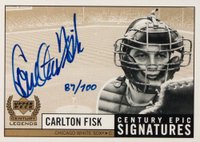 1999 Upper Deck Century Legends Epic Signatures #CF Carlton Fisk Century Collection Baseball Card