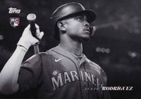 2022 Topps Black and White #95 Julio Rodriguez Baseball Card
