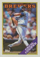 1988 Topps #769 Cecil Cooper Baseball Card