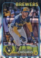 2024 Topps Chrome #161 Jackson Chourio Raywave Baseball Card