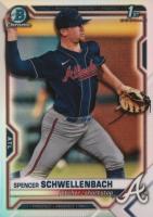 2021 Bowman Draft #BDC44 Spencer Schwellenbach Chrome-Refractor Baseball Card