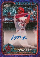 2024 Topps Chrome Update Chrome Baseball Update Series Autographs #ACLO Logan O'Hoppe Purple Speckle Baseball Card