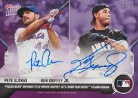 2021 Topps Now #505A Ken Griffey Jr./Pete Alonso Autograph-Purple Baseball Card