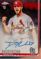 2019 Topps Chrome Rookie Autographs #RA-DH Dakota Hudson Baseball Card