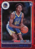 2021 Panini NBA Hoops #219 Jonathan Kuminga Hyper Red Basketball Card