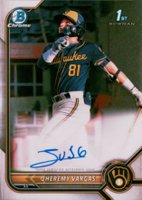 2022 Bowman Chrome Prospect Autographs #CPAJVG Jheremy Vargas Baseball Card