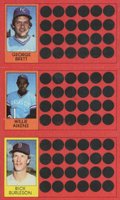 1981 Topps Scratch-Offs # George Brett/Rick Burleson/Willie Aikens Baseball Card