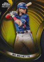 2022 Topps Chrome Black #7 Bo Bichette Gold Refractor Baseball Card