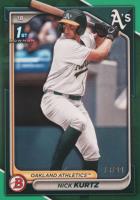 2024 Bowman Draft #BD56 Nick Kurtz Green Baseball Card