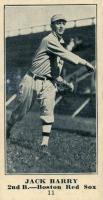 1916 Sporting News #11 Jack Barry Blank Back Baseball Card