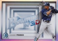 2022 Bowman Chrome Bowman in 3-D! #B3D1 Wander Franco Baseball Card