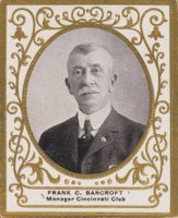 1909 Ramly # Frank Bancroft Oval Frame Baseball Card