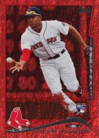 2014 Topps #133 Xander Bogaerts Red Hot Foil Baseball Card