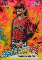 2023 Topps Chrome Logofractor Edition Future Stars #FS7 Corbin Carroll Yellow Baseball Card