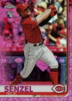 2019 Topps Chrome Update  #32 Nick Senzel Pink Refractor Baseball Card