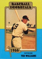 1980 Baseball Immortals #104 Ted Williams Baseball Card