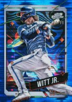 2024 Topps Chrome Cosmic #81 Bobby Witt Jr. Blue Moon Refractor Baseball Card