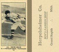 1916 Herpolsheimer Co. #45 Al Demaree Baseball Card