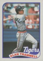 1989 Topps #770 Alan Trammell Baseball Card