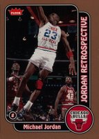 2008 Fleer Jordan Retrospective #MJ-6 Michael Jordan Basketball Card