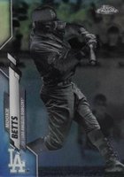 2020 Topps Chrome #100 Mookie Betts Negative Refractor Baseball Card