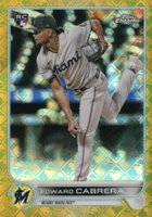 2022 Topps Chrome Logofractor Edition #88 Edward Cabrera Gold Baseball Card