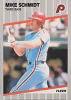 1989 Fleer #582 Mike Schmidt Baseball Card