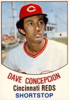 1977 Hostess #95 Dave Concepcion Hand Cut Baseball Card