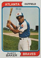 1974 Topps #320 Dusty Baker Baseball Card