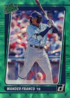 2021 Panini Donruss Rated Prospects #RP1 Wander Franco Green Baseball Card