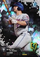 2019 Bowman Scouts' Top 100 Chrome #BTP52 Peter Alonso Atomic Refractor Baseball Card