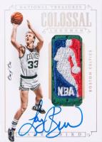 2014 Panini National Treasures Colossal Logoman Signatures #CLSLB Larry Bird Basketball Card