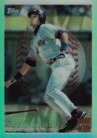 1998 Topps Mystery Finest #M8 Derek Jeter Bordered Refractor Baseball Card