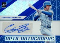 2019 Panini Donruss Optic Optic Autographs #CB Cody Bellinger Blue Baseball Card
