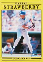 1991 Fleer Update #U-96 Darryl Strawberry Baseball Card