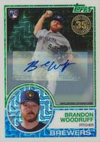 2018 Topps Silver Pack 1983 Chrome Promo #4 Brandon Woodruff Autograph Baseball Card