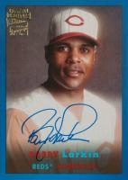 2024 Topps Archives Fan Favorites Premium Autographs #BL Barry Larkin Blue Foilboard Baseball Card