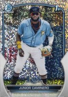 2023 Bowman Chrome Prospects #BCP61 Junior Caminero Speckle Refractor Baseball Card