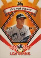 2009 Topps Legends Chrome Target Cereal #GR-15 Lou Gehrig Gold Refractor Baseball Card