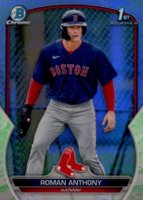 2023 Bowman Chrome Prospects #BCP71 Roman Anthony Lunar Glow Refractor Baseball Card