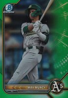 2022 Bowman Draft #BDC69 Max Muncy Chrome-Green Refractor Baseball Card