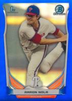 2014 Bowman Draft Picks #CDP4 Aaron Nola Chrome-Blue Refractor Baseball Card