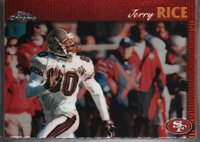 1997 Topps Chrome #114 Jerry Rice Football Card