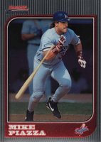 1997 Bowman Chrome #85 Mike Piazza Baseball Card