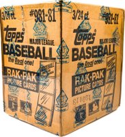 1981 Topps #RPBC Rack Pack Box Case Baseball Card