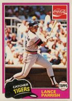 1981 Coca-Cola #7 Lance Parrish Baseball Card