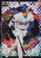 2024 Topps Finest #286 Shohei Ohtani Checkerboard Refractor Baseball Card