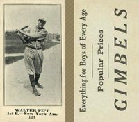1916 Gimbels #138 Walter Pipp Baseball Card