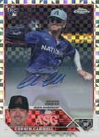 2023 Topps Chrome Update 2023 All-Star Game Autograph #CC Corbin Carroll X-Fractor Baseball Card